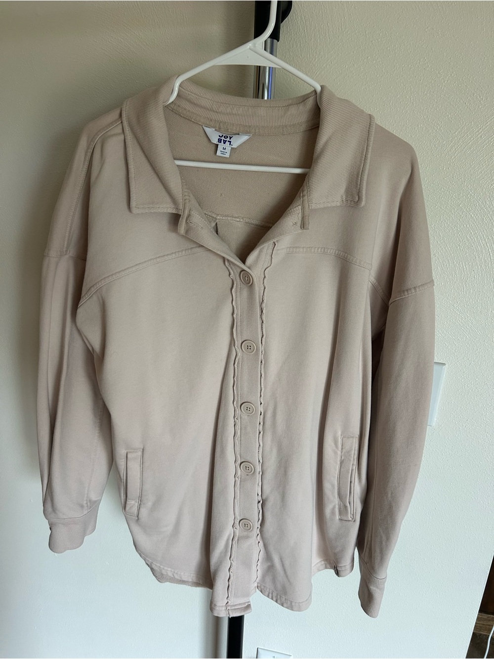 JoyLab Beige button up tunic